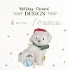 image:imageSpode Christmas Tree Dog Treat Canister 10 Cookie Jar Candy Bowl with Lid Festive Xmas Holiday Storage Dcor Figural Puppy Shaped Gift