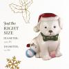 image:imageSpode Christmas Tree Dog Treat Canister 10 Cookie Jar Candy Bowl with Lid Festive Xmas Holiday Storage Dcor Figural Puppy Shaped Gift