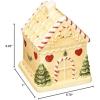 image:imageSpode Christmas Tree Gingerbread House Candy Jar  7Inch Christmas Cookie Jar in Fine Earthenware  Decorative Candy Storage Jar with Lid for Holiday Kitchen Counter Cookies and Treats
