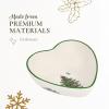 image:imageSpode Christmas Tree Heart Shaped Dip Bowl  475Inch Fine Earthenware Bowl for Dips Sauces amp Condiments  Festive Holiday Decor amp Christmas Gift  Classic Design Dishwasher Safe