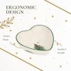 image:imageSpode Christmas Tree Heart Shaped Dip Bowl  475Inch Fine Earthenware Bowl for Dips Sauces amp Condiments  Festive Holiday Decor amp Christmas Gift  Classic Design Dishwasher Safe