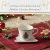 image:imageSpode Christmas Tree Jumbo Cup with TreeShaped Saucer  18 Ounce Earthenware Mug for Coffee Tea Hot Chocolate Festive Drinks  Charming Holiday Dcor amp Festive Christmas DesignTree