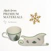 image:imageSpode Christmas Tree Jumbo Cup with TreeShaped Saucer  18 Ounce Earthenware Mug for Coffee Tea Hot Chocolate Festive Drinks  Charming Holiday Dcor amp Festive Christmas DesignSleigh