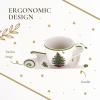 image:imageSpode Christmas Tree Jumbo Cup with TreeShaped Saucer  18 Ounce Earthenware Mug for Coffee Tea Hot Chocolate Festive Drinks  Charming Holiday Dcor amp Festive Christmas DesignSleigh