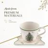 image:imageSpode Christmas Tree Jumbo Cup with TreeShaped Saucer  18 Ounce Earthenware Mug for Coffee Tea Hot Chocolate Festive Drinks  Charming Holiday Dcor amp Festive Christmas DesignTree