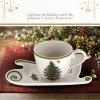 image:imageSpode Christmas Tree Jumbo Cup with TreeShaped Saucer  18 Ounce Earthenware Mug for Coffee Tea Hot Chocolate Festive Drinks  Charming Holiday Dcor amp Festive Christmas DesignSleigh