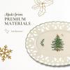 image:imageSpode Christmas Tree Oval Pierced Dish 14 x 95  Festive Earthenware Serveware Dishwasher Safe Ideal for Christmas Dinner Holiday Entertaining Seasonal Celebrations WinterThemed Tableware