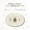 image:imageSpode Christmas Tree Oval Pierced Dish 14 x 95  Festive Earthenware Serveware Dishwasher Safe Ideal for Christmas Dinner Holiday Entertaining Seasonal Celebrations WinterThemed Tableware