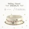 image:imageSpode Christmas Tree Pet Feeding Bowl  7Inch Stoneware Dish for Dogs and Cats  Festive Holiday Food and Water Bowl  Dishwasher Safe and Durable  Great Gift Idea for Pet Lovers