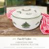 image:imageSpode Christmas Tree Round Covered Deep Casserole Dish 875 x 5  Festive Holiday Serveware amp Vintage Christmas Table Centerpiece  Fine Earthenware Classic Holiday Bakeware