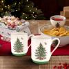image:imageSpode Christmas Tree Stackable Coffee Mug Set of 2  Festive 12oz Tea Cups for Hot Cocoa Coffee amp Milk Dishwasher Safe Holiday Drinkware Christmas Tableware amp Gift Idea12oz