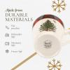 image:imageSpode Christmas Tree Tartan Mugs Set of 4  14 Ounce Festive Holiday Coffee Cups for Tea Hot Cocoa Coffee  Porcelain Mugs with Tartan Border Dishwasher amp Microwave Safe Holiday Drinkware
