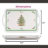 image:imageSpode Melamine Serving Tray  189 x 116 Rectangular Durable Platter with Exclusive Art Print Strong amp Lightweight Kitchen amp Dining Table Accessory for Everyday Meals amp Snacks