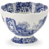 image:imagePortmeirion Blue Italian Footed Bowl  Made of Porcelain  Berries Sweets and Chocolate Bowl  Scalloped Edge  Measures 475Inch  Dishwasher and Microwave Safe