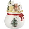 image:imageSpode Christmas Tree Candy Bowl with Lid 8 Fine Earthenware Holiday Treat Storage Jar Covered Box with Teddy Bear amp Tree Motif Holiday Serveware  Great for Festive Decor amp Gifting