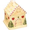 image:imageSpode Christmas Tree Gingerbread House Candy Jar  7Inch Christmas Cookie Jar in Fine Earthenware  Decorative Candy Storage Jar with Lid for Holiday Kitchen Counter Cookies and Treats