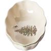 image:imageSpode Christmas Tree Gold Cranberry Dish amp Server  8 Festive Serving Bowl amp 8 Metal Handled Spoon for Holiday Appetizers Desserts Seasonal Dishes  Dishwasher Safe Tableware