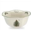 image:imageSpode Christmas Tree Hexagonal Nut Bowl  7Inch Decorative Earthenware Bowl for Serving Nuts Candy amp Holiday Treats  Elegant Christmas Tableware amp Home Dcor  Iconic Design Dishwasher Safe