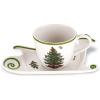 image:imageSpode Christmas Tree Jumbo Cup with TreeShaped Saucer  18 Ounce Earthenware Mug for Coffee Tea Hot Chocolate Festive Drinks  Charming Holiday Dcor amp Festive Christmas DesignSleigh