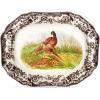 image:imageSpode Woodland 19 Octagonal Serving Platter Turkey Motif  Fine Porcelain Thanksgiving Dinnerware with British Flower Boarder for Holiday Feasts and Family Gatherings Microwave amp Dishwasher SafePheasant