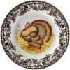 image:imageSpode Woodland Turkey Round Platter  12 Fine Porcelain Serving Tray with British Flowers Border Rustic Thanksgiving Design  Microwave Dishwasher Freezer amp Warm Oven Safe  Made in England