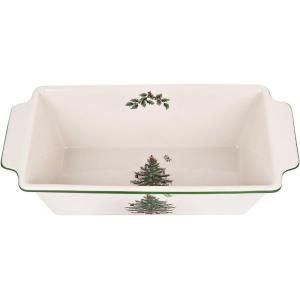 image:imageSpode Christmas Tree Loaf Pan  NonStick Earthenware Bread Pan for Baking Holiday Bakeware 1175 x 55 Banana Bread Meatloaf Pound Cake  Dishwasher amp Oven Safe