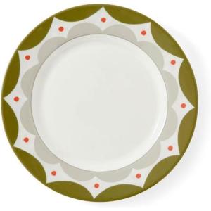 image:imageSpode Kit Kemp 11 Geo Dinner Plate Set of 4  Geometric Abstract Design  Stylish Table Setting  Porcelain  Dishwasher and Microwave Safe  For Pasta Meat Vegetables  Home amp Gathering Use