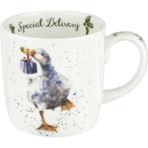 image:imageSpode Royal Worcester Wrendale Designs Special Delivery Mug  14 Ounce Large Coffee Mug with Duck Design  Made from Fine Bone China  Microwave and Dishwasher Safe