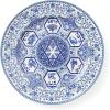 image:imageSpode Judaica 925 Serving Dish Fine Porcelain Square Dish  Designed Inspired by Historic 1880s Manuscript amp Tile Motif Design in Blue amp White  Dishwasher Microwave Freezer amp Warm Oven SafePassover Seder
