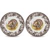 image:imageSpode 1606319 Luncheon Plate Multicolor15 H x 9 L x 9 W Pack of 2