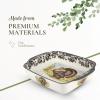 image:imageSpode Woodland 15x12 Rectangular Handled Dish  Traditional Turkey Design British Flowers Border Fine Porcelain Bakeware for Lasagne amp Bakes Dishwasher Microwave Freezer amp Oven Safe