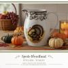 image:imageSpode Woodland 35 Pint Porcelain Pitcher with Turkey Motif 56 Oz Large Beverage Pitcher for Thanksgiving  Ideal for Serving Water or Drinks Dishwasher amp Microwave Safe Classic Holiday Serveware