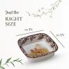 image:imageSpode Woodland Hunting Dogs Square Rim Dish  10 Inch Oven Dish with Golden Retriever Motif  Made from Fine Earthenware  Microwave and Dishwasher Safe
