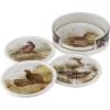 image:imageSpode Woodland Bird Ceramic Coaster Set with Holder  4 Piece Decorative Tableware Holiday Entertaining amp Seasonal Home Dcor 42 Holder 375 Coasters  Porcelain Dishwasher Safe
