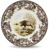 image:imageSpode Woodland Dinner Plate Bison 105  American Wildlife Collection  Made in England  Ideal Hunting Cabin Dcor  Microwave and Dishwasher Safe