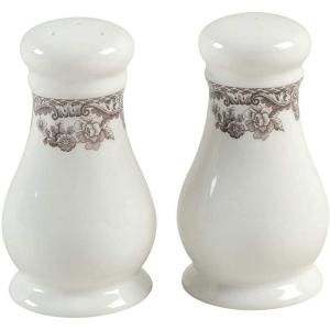 image:imageSpode Delamere Salt and Pepper Set  Salt and Pepper Shakers for Kitchen and Tabletop  Measures 4 Inches  Made from Fine Porcelain  Classic Home Dcor