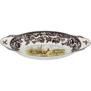 image:imageSpode Woodland Bread Tray 1525 In Mule Deer Design