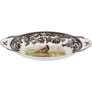 image:imageSpode Woodland Bread Tray Pheasant Design 1525in x 7in  Fine Porcelain