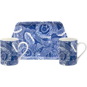 image:imagePimpernel Blue Room Sunflower Mug amp Tray Set  Melamine Serving Tray with Matching Floral Mug in Blue amp White  Dishwasher Safe Breakfast Set for Coffee Tea Snacks or Decorative Kitchen Display