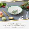 image:imagePortmeirion Spode Christmas Tree 55Inch Cereal Bowl Set Set of 4  Bowls for Breakfast Oatmeal Cereal Soup  Festive Bowls with Classic Christmas Tree Design  Dishwasher amp Microwave SafeChristmas Tree Dinnerware