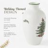 image:imageSpode Christmas Tree 10 Posy Vase  Elegant Ceramic Flower Vase Holiday Centerpiece for Floral Arrangements amp Home Decor  Beautiful Handcrafted Accent for Festive Decorations10 Inch Pack of 2