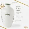 image:imageSpode Christmas Tree 10 Posy Vase  Elegant Ceramic Flower Vase Holiday Centerpiece for Floral Arrangements amp Home Decor  Beautiful Handcrafted Accent for Festive Decorations10 Inch Pack of 2