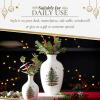 image:imageSpode Christmas Tree 10 Posy Vase  Elegant Ceramic Flower Vase Holiday Centerpiece for Floral Arrangements amp Home Decor  Beautiful Handcrafted Accent for Festive Decorations10 Inch Pack of 2