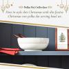 image:imageSpode Christmas Tree 10 Serving amp Wooden Servers Polka Dot  Ceramic Serving amp Party Dish for Holiday Celebrations  Salad amp Soup Dish for Dining  Christmas Table Setting