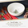 image:imageSpode Christmas Tree 10 Serving amp Wooden Servers Polka Dot  Ceramic Serving amp Party Dish for Holiday Celebrations  Salad amp Soup Dish for Dining  Christmas Table Setting