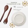 image:imageSpode Christmas Tree 10 Serving amp Wooden Servers Polka Dot  Ceramic Serving amp Party Dish for Holiday Celebrations  Salad amp Soup Dish for Dining  Christmas Table Setting