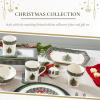 image:imageSpode Christmas Tree 14oz Mug Porcelain Holiday Mug with Black amp White Check Rim  Ribbon amp Holly Border Seasonal Drinkware for Coffee or Tea  Dishwasher amp Microwave Safe  Gift for Coffee LoverCheckered
