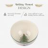 image:imageSpode Christmas Tree 6inch Rice Bowl  Set of 4 Ceramic Bowls for Soup Stews and Sticky Rice Dishwasher and Microwave Safe Festive Holiday Dinnerware with Nostalgic Design and Playful Polka DotsClassic