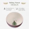 image:imageSpode Christmas Tree 6inch Rice Bowl  Set of 4 Ceramic Bowls for Soup Stews and Sticky Rice Dishwasher and Microwave Safe Festive Holiday Dinnerware with Nostalgic Design and Playful Polka DotsTartan