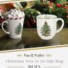 image:imageSpode Christmas Tree Cafe Mug Set of 4  14 Oz Ceramic Holiday Coffee Mugs for Tea Hot Chocolate Lattes  Festive Design with Santa and Christmas Tree Motif  Microwave amp Dishwasher Safe